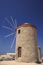 Ancient greek windmill on Rhodes