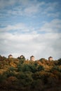 Ancient Greek windmills Melia Evros Greece Royalty Free Stock Photo