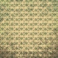 Ancient, green and beige, shabby pattern digital decorative background