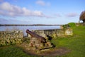 Ancient gun cannon Blaye Fortress in Gironde department near Bordeaux France Royalty Free Stock Photo