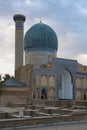 At the ancient Gur-Emir mausoleum (Tomb of Tamerlane). Samarkand