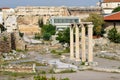 Ancient Hadrian library in Athens