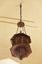 Ancient Hanging Wooden Lamp