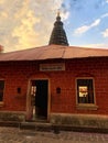 Ancient Hanuman temple at Sajjangad, Satara, Maharashtra, India.