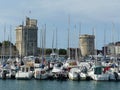 Ancient harbour of La Rochelle in France.