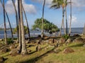 Ancient Hawaiian temple, or Heiau,