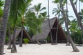 Ancient hawaiian village at Puuhonua o Honaunau Historical Park , Big Island, Hawaii