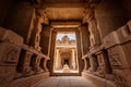 Ancient Hazara Rama temple among the ruins of Hampi, Karnataka, India Royalty Free Stock Photo