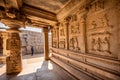 Ancient Hazara Rama temple among the ruins of Hampi, Karnataka, India Royalty Free Stock Photo