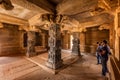 Ancient Hazara Rama temple among the ruins of Hampi, Karnataka, India Royalty Free Stock Photo