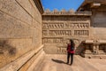 Ancient Hazara Rama temple among the ruins of Hampi, Karnataka, India Royalty Free Stock Photo