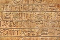 Ancient Hieroglyphic Script Royalty Free Stock Photo