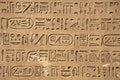 Ancient Hieroglyphic Script Royalty Free Stock Photo