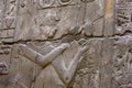 Hieroglyphs and relief engravings. Royalty Free Stock Photo