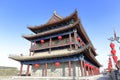 Ancient high tower on the xian city wall