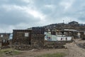 Ancient highmountains village Khynalyg, Azerbaijan. Buildings, houses and way of life Royalty Free Stock Photo