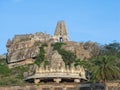 Ancient hilltop temple in Southern India. Royalty Free Stock Photo