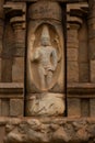 Ancient hindu gods statues In thanjavur temple india. The thanjavur big temple world heritage sites UNESCO. Thanjavur Royalty Free Stock Photo