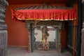 Ancient hindu nepali deities nepalese god and goddess Shiva Rudra in shrine for people travelers travel visit praying blessing