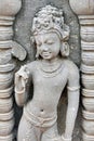 Ancient Hindu Sculpture Decoration at Chand Baori Stepwell at Abhaneri Village in Rajastan, India