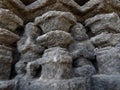 Ancient hindu sculptures - Devotees praying Royalty Free Stock Photo