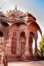 ancient hindu temple architecture from unique angle at day Royalty Free Stock Photo