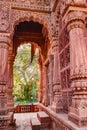 ancient hindu temple architecture from unique angle at day Royalty Free Stock Photo