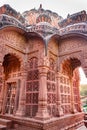 ancient hindu temple architecture from unique angle at day Royalty Free Stock Photo