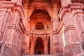 ancient hindu temple architecture from unique angle at day Royalty Free Stock Photo