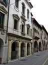 The ancient historic streets of the romantic city of Verona Ital