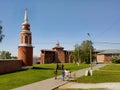 Ancient historical building of orthodox church cathedral in Christianity Russia architecture local