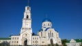 Ancient historical building of orthodox church cathedral in Kaluga Ugra