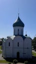 Ancient historical building of orthodox church cathedral in Pereslavl Zalesskiy Royalty Free Stock Photo