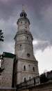 Ancient historical building of orthodox church cathedral in Russia in Zlatoust Chelyabinsk