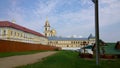 Ancient historical building of orthodox church cathedral in Seliger Lake Monastery Royalty Free Stock Photo