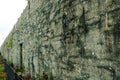 Ancient historical building weathered exterior walls