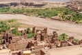 Ancient historical clay town Aid Ben Haddou where Gladiator and other movies were filmed, Morocco, North Africa