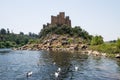 Ancient historical cultural almourol castle view Royalty Free Stock Photo