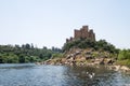 Ancient historical almourol castle view Portugal Royalty Free Stock Photo