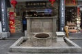 Ancient holy pond on Paifang Street in old town and ancient city center of Chaozhou at Teochew in Guangdong, China