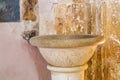 Ancient holy water stoup Royalty Free Stock Photo