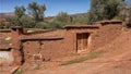 Ancient home in a Berber village in the Ouirgane Valley in the heart of the Toubkal National Park in Morocco. Royalty Free Stock Photo