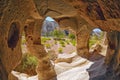The ancient home was carved in limestone rock in Goreme