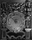 Ancient Horoscope Clock - Black and white