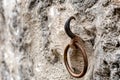 Ancient horse ring on the wall of Old Town Street, Geneva, Switzerland