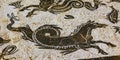 Ancient Horse Serpent Mosaic Italica Roman City Seville Andalusia Spain