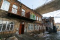 The ancient House of Nikolai Varlamovich Sollogub in the center of the city of Vladivostok Royalty Free Stock Photo