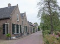 Ancient houses in the Dutch village of Drimmelen Royalty Free Stock Photo