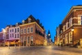 Ancient houses in the historic Dutch city of Zutphen Royalty Free Stock Photo
