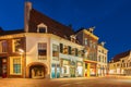 Ancient houses in the historic Dutch city of Zutphen Royalty Free Stock Photo